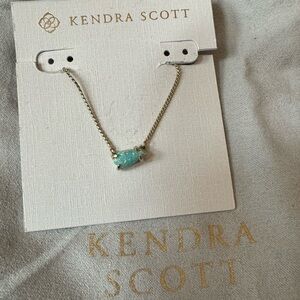 Kendra Scott turquoise necklace with gold chain